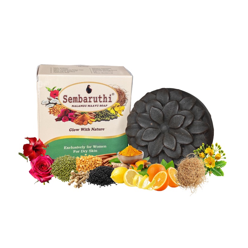SEMBARUTHI NALANGU MAAVU SOAP FOR WOMEN ( DRY SKIN )